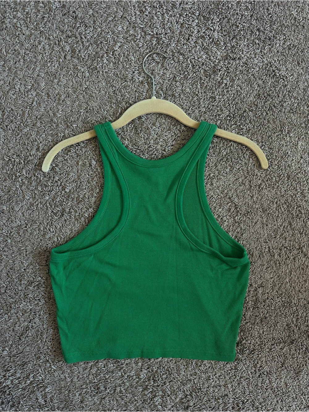 H&M Green Ribbed Cropped Tank - Picture 2 of 4